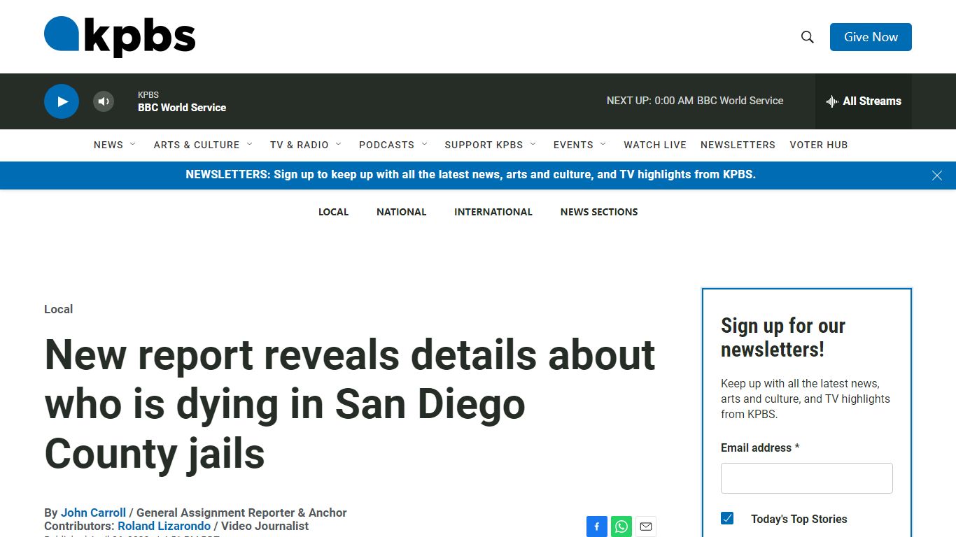New report reveals details about who is dying in San Diego County jails ...